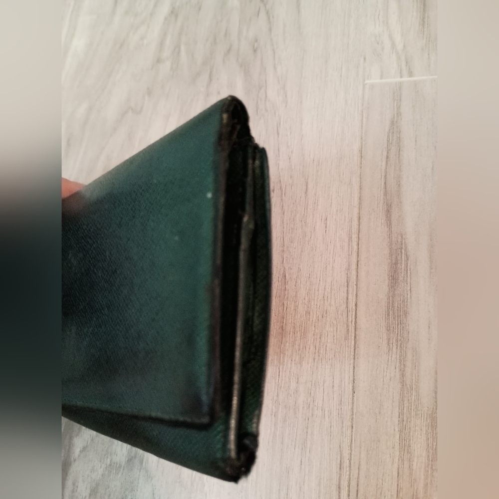 Burberry - dark green wallet bifold - Authentic - Picture 4 of 15
